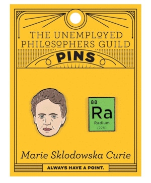 Marie Skalodowska Curie: set de pins coleccionables