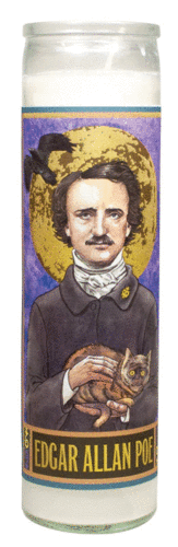 Edgar Allan Poe Secular Saint Candle: veladora decorativa 20cm