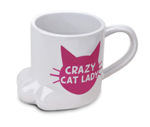 Crazy Cat Lady Mug: taza
