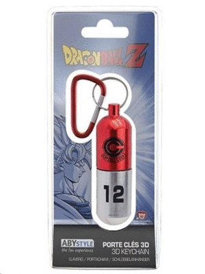 Dragon Ball Z, Capsule Corp, Red, Keychain: llavero