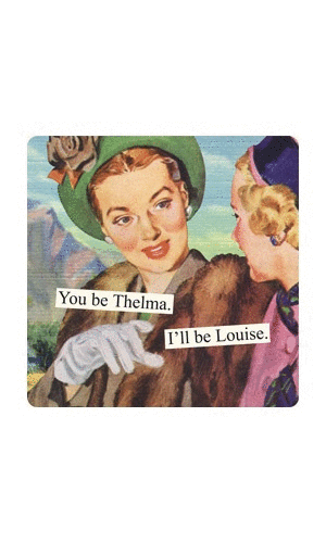You Be Thelma. I'll Be Louise: magneto decorativo (01365)