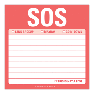 SOS: notas autoadheribles