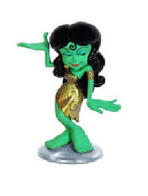 Green Alien Lady Wacky Wobbler: muñeco (85258)