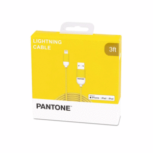 Pantone Yellow, Lightning Cable Apple MFI: cable USB para celular (1m)