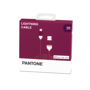 Pantone Purple, Lightning Cable Apple MFI: cable USB para celular (1m)