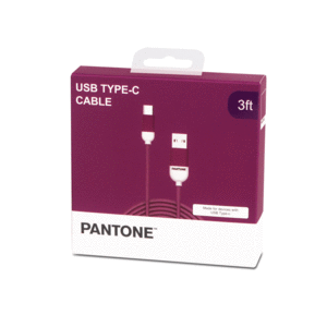 Pantone Purple, USB Type-C: cable USB para celular (1m)
