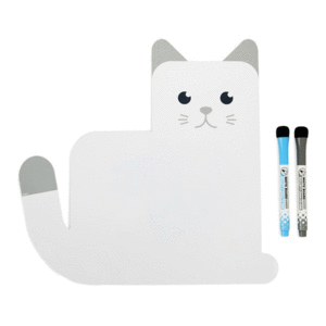 Meow, White: pizarra magnética para refrigerador