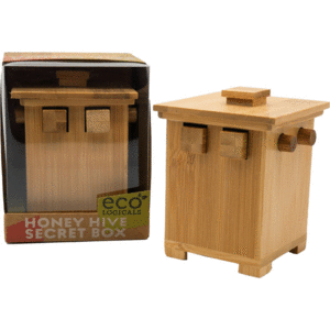 Honey Hive Secret Box: rompecabezas de madera