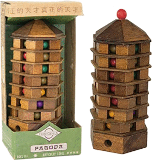 Pagoda: rompecabezas de madera