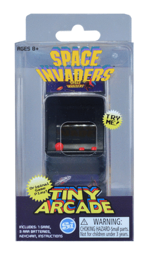 Space Invaders, World's Smallest, Tiny Arcade: miniconsola de videojuegos