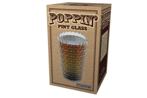 Poppin Pint Glass: vaso cervecero