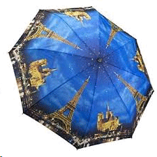 Paris, City of lights: paraguas