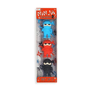 Ninja Eraser: set de 3 gomas para borrar (112-054)