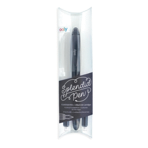 Splendid Pen, Black: pluma fuente con 3 repuestos de tinta negra