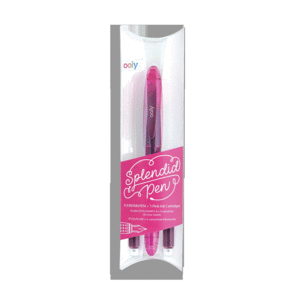 Splendid Pen, Pink: pluma fuente con 3 repuestos de tinta rosa