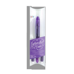 Splendid Pen, Purple: pluma fuente con 3 repuestos de tinta morada