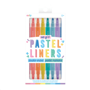 Pastel Liner, Double Ended Markers: set de 8 marcadores de doble punta