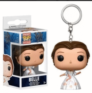 Beauty and the Beast, Belle, White, Funko: llavero