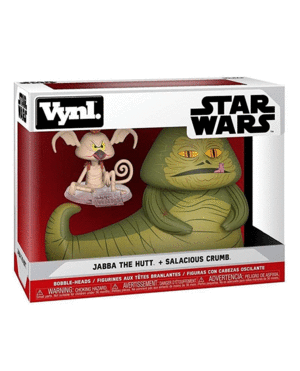 Star Wars, Jabba the Hutt & Salacious Crumb, Funko Vynl: set de figuras de colecciòn