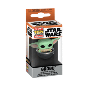 Star Wars, The Mandalorian, Grogu in Hovering Pram, Keychain: llavero