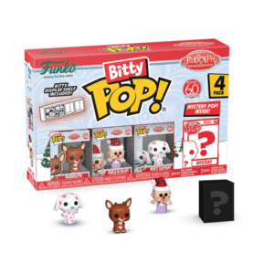 Rudolph The Red-Nosed Reindeer, Rudolph, Mistery, Funko Bitty Pop!!: set de 4 figuras coleccionables