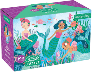 Mermaids Glitter: rompecabezas 100 piezas
