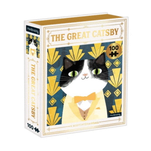 Great Catsby Bookish Cats: rompecabezas 100 piezas
