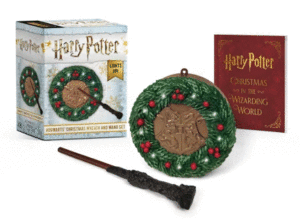 Harry Potter, Hogwarts Christmas Wreath and Wand Set: figura coleccionable