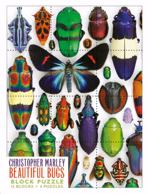 Christopher Marley, Beautiful Bugs, Block Puzzle: 12 piezas, 6 rompecabezas