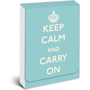 Keep Calm & Carry On: Bloc de notas mini