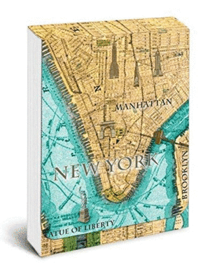 Map of Manhattan: bloc de notas mini