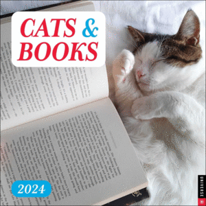 Cats & Books: calendario de pared 2024