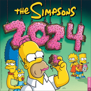 Simpsons: calendario de pared 2024