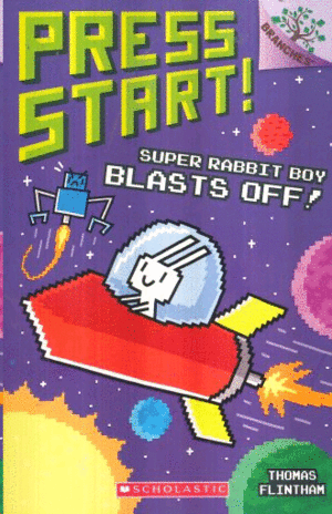 Super Rabbit boy blasts off!