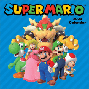 Super Mario: calendario de pared 2024