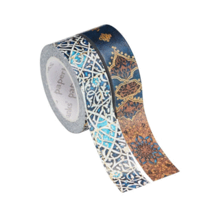 Granada Turquoise and Safavid Indigo, Washi Tape Mixed Pack: set de 2 cintas adhesivas decorativas (PA9417-7)