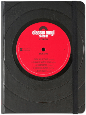 Classic Vinyl, hardcover, ruled: libreta rayada