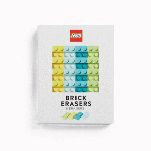 Lego, Brick Erasers: set de 8 gomas para borrar