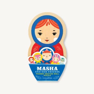 Masha & Her Friends Wooden Nesting Doll: rompecabezas