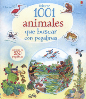 1001 animales que buscar con pegatinas
