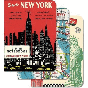Vintage New York: set de 3 mini libretas