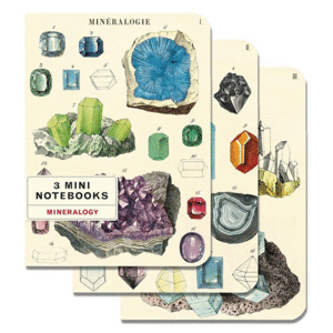 Mineralogie: set de 3 mini libretas