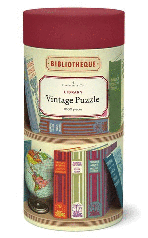 Library Books, Vintage Puzzle: rompecabezas 1000 piezas