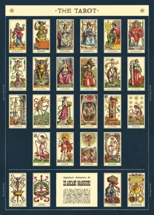 Tarot, Vintage Poster: papel decorativo