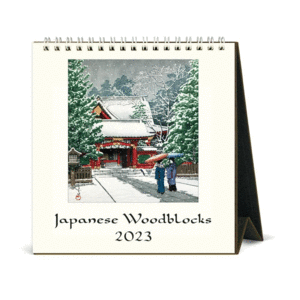 Japanese Woodblocks: calendario de escritorio 2023