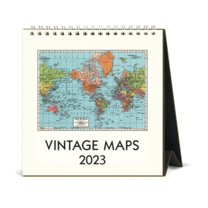 Vintage Maps: calendario de escritorio 2023