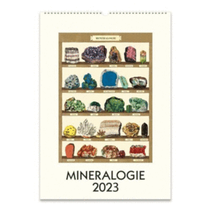 Mineralogie: calendario de pared 2023