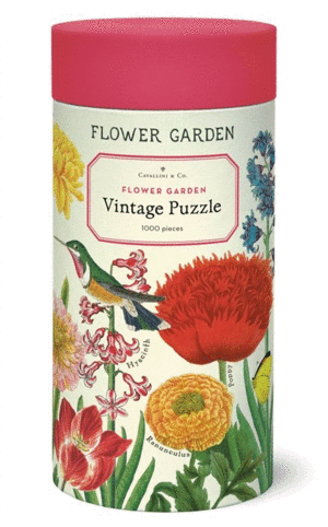 Flower Garden, Vintage Puzzle: rompecabezas 1000 piezas