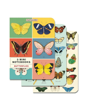 Butterflies: set de 3 mini libretas