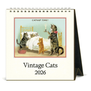 Vintage Cats: calendario de escritorio 2026